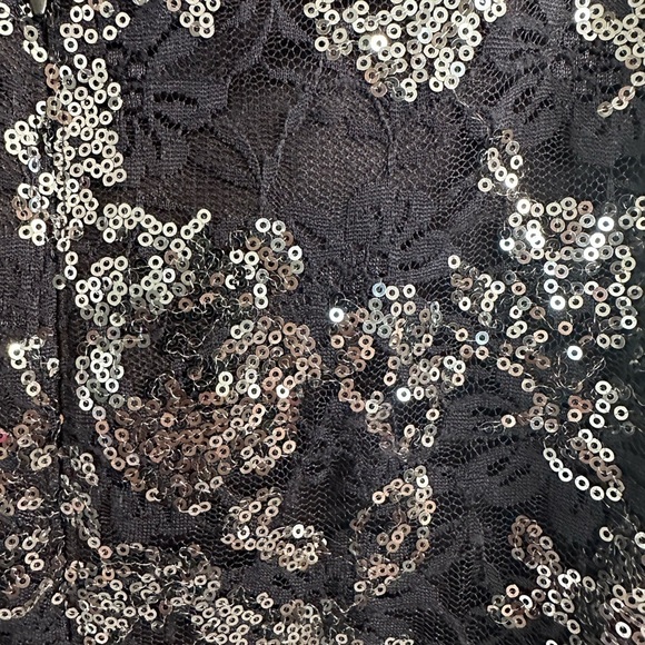 Xscape Lace Sequin Sheath Dress - Picture 2 of 8